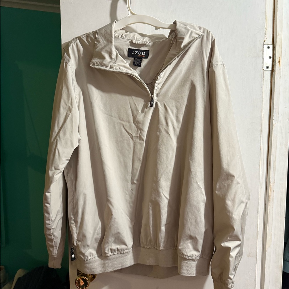 Izod Light Tan Pullover Jacket